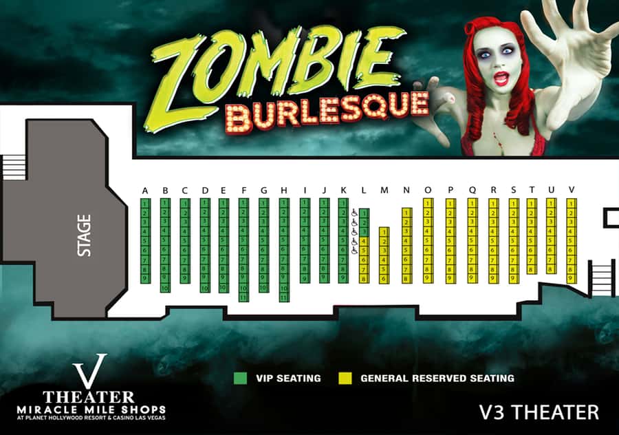 Las Vegas: Zombie Burlesque Comedy Musical Show Ticket - Practical details for the night