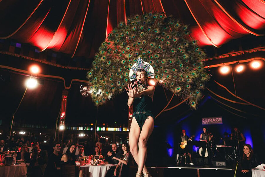 Mirage Vienna: Burlesque Spectacular – Dinner Show - Arriving at the Mirage in Vienna Prater