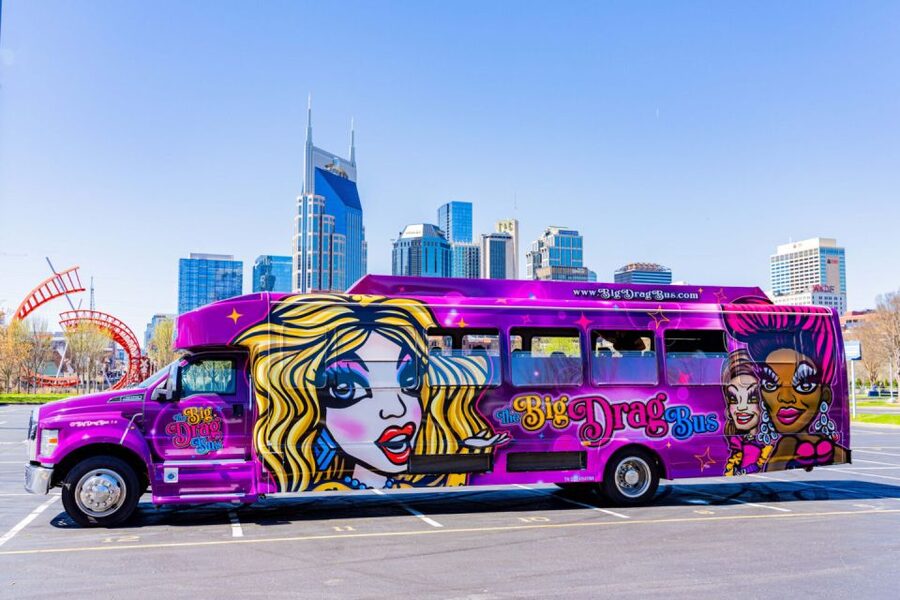 Nashville: Drag Queen Party Bus w/Games, Dancing & Drag Show - Music Row, The Gulch, and Midtown