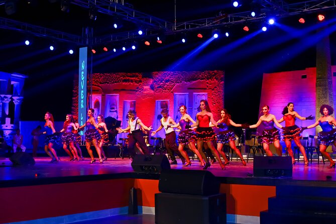 Neverland musical and cabaret show in Alf Leila Wa Leila hotel - Hotel pickup and the 7:00 pm start