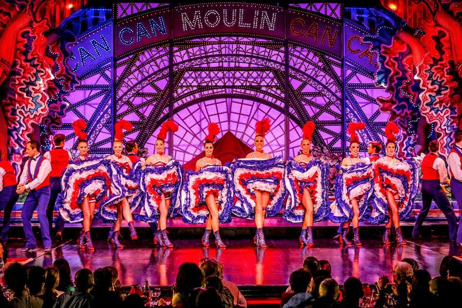 Paris: Dinner Show at the Moulin Rouge - Seats, sightlines, and the crowded room
