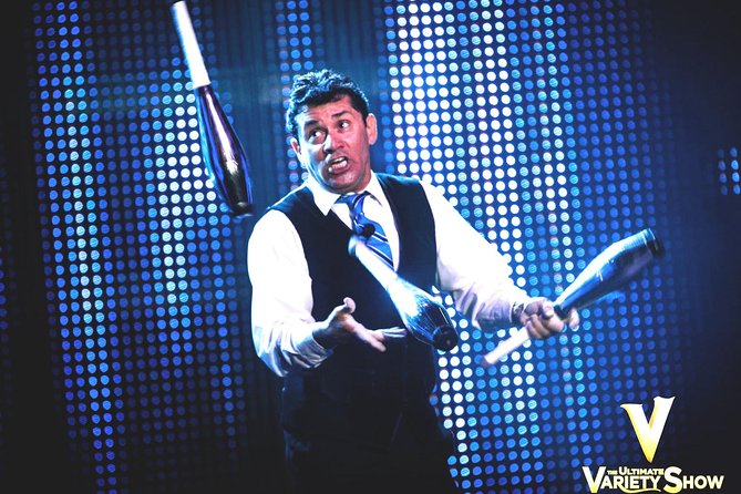 V - The Ultimate Variety Show at Planet Hollywood Resort and Casino - A host who keeps the acts moving